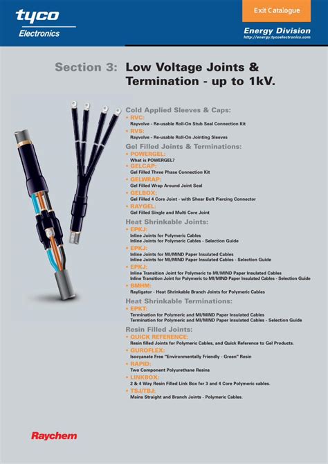 low voltage joints diagram